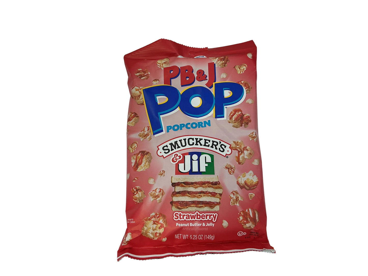 PB&J POP POPCORN strawberry