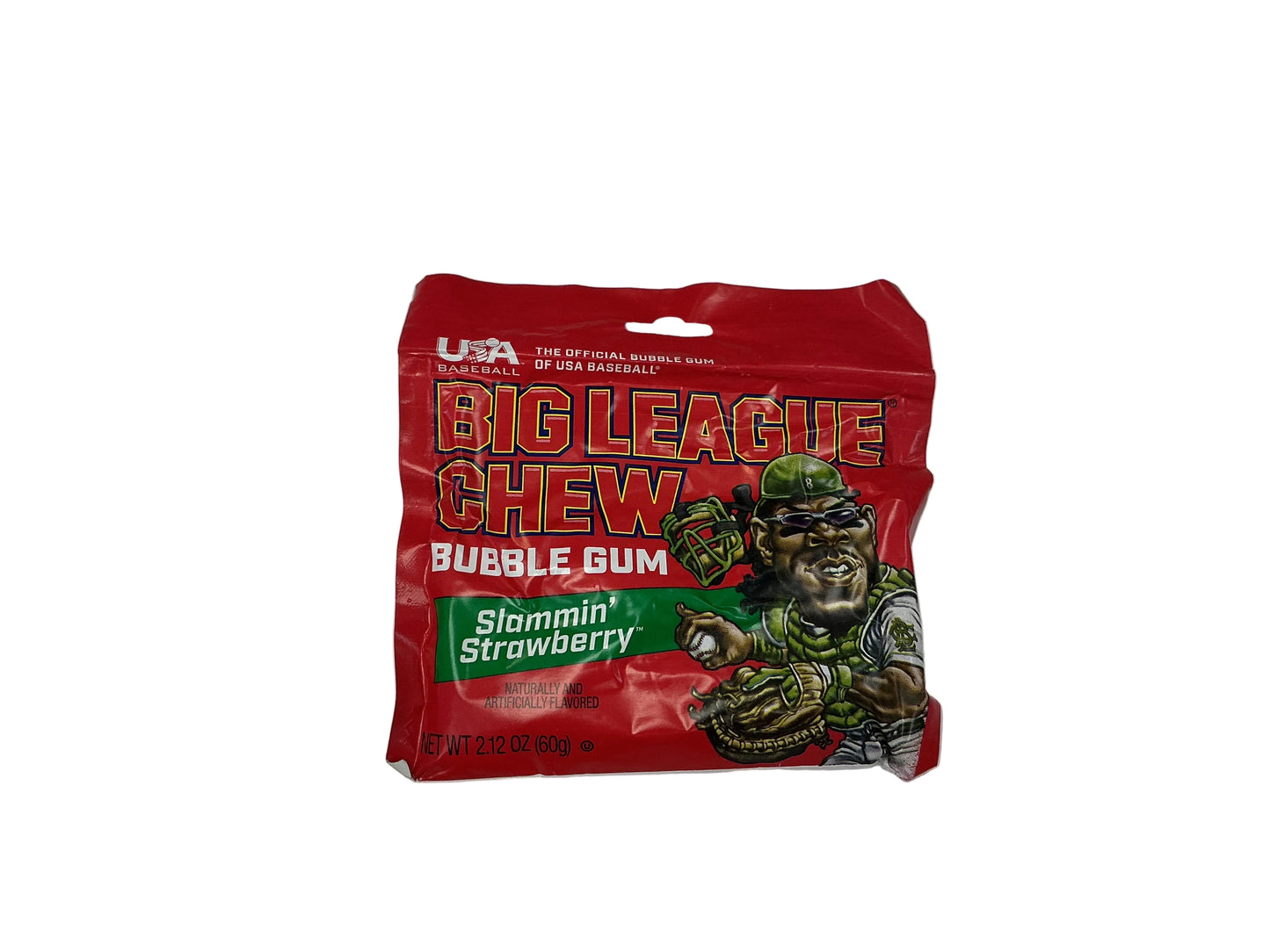 Big League Chew Bubble Gum - Slammin’ Strawberry