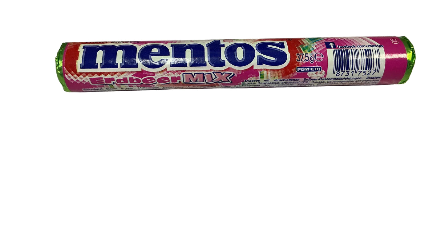 Mentos strawberry mix roll