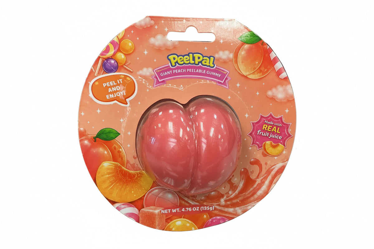 Peelpal giant peach peelable gummy