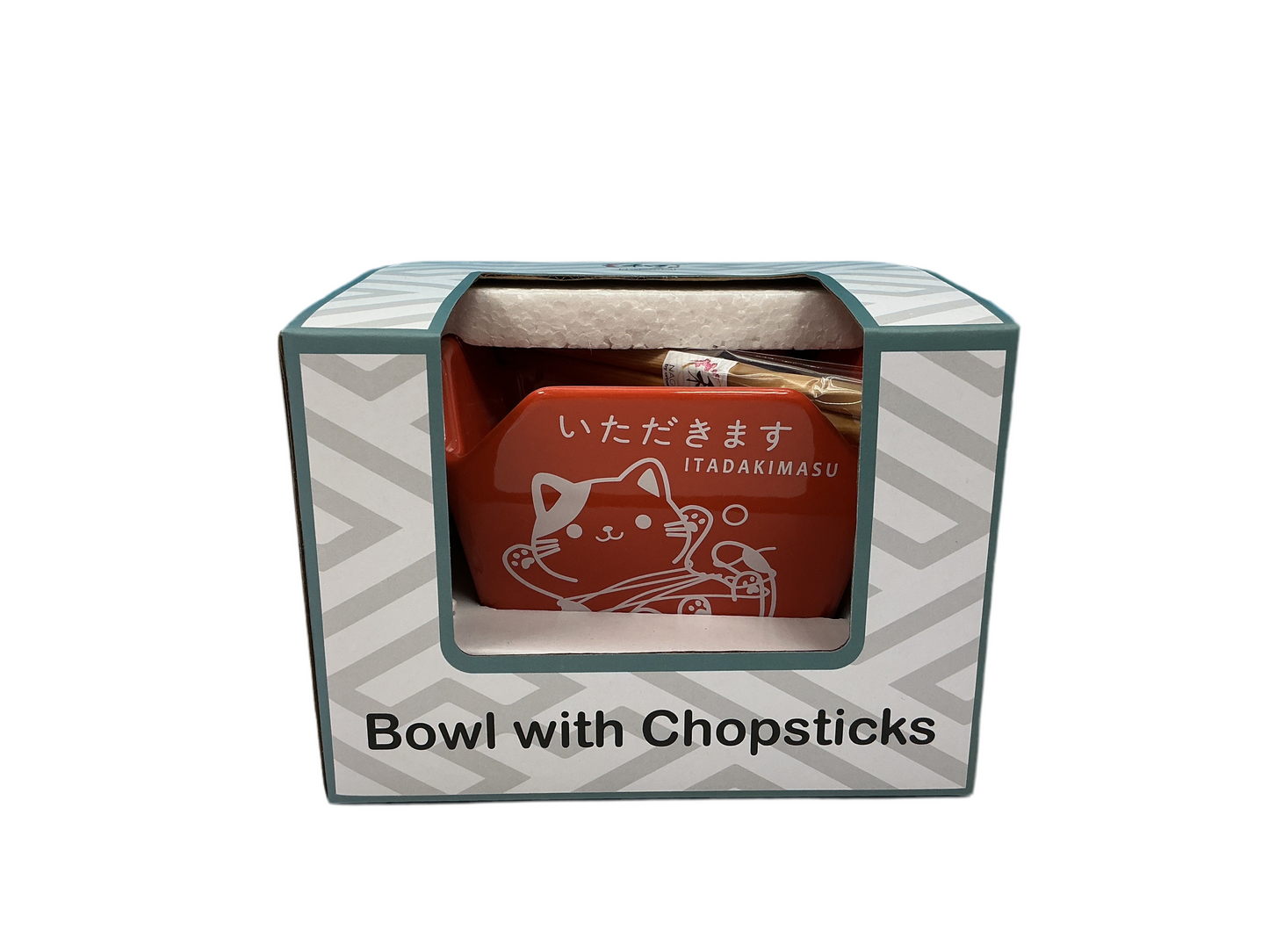 Orange bowl with chopstick