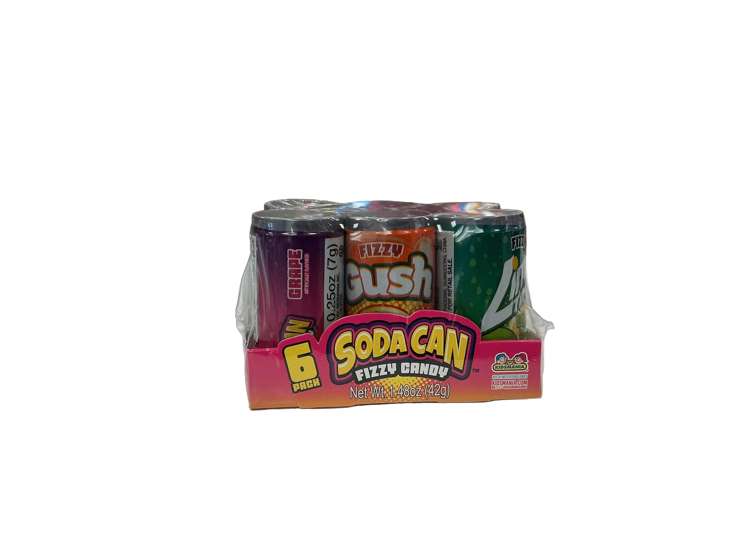 Soda can fizzy candy