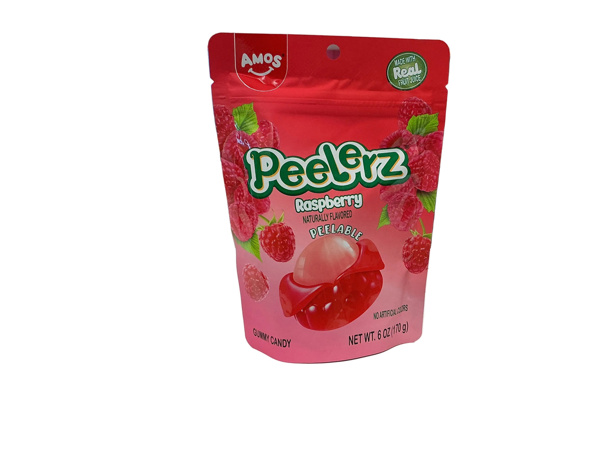 Amos Peelerz raspberry gummy candy