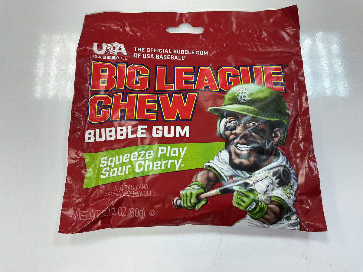 Big league chew sour cherry gum