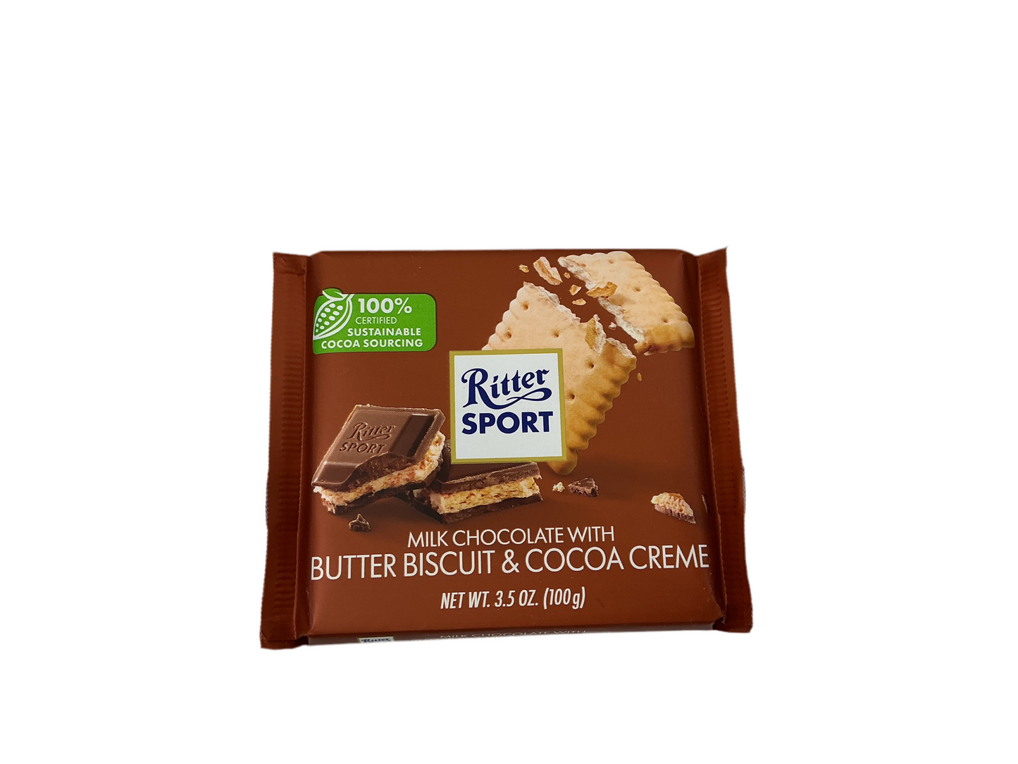 Ritter Sport Milk chocolate with butter biscuit & cocoa cream
