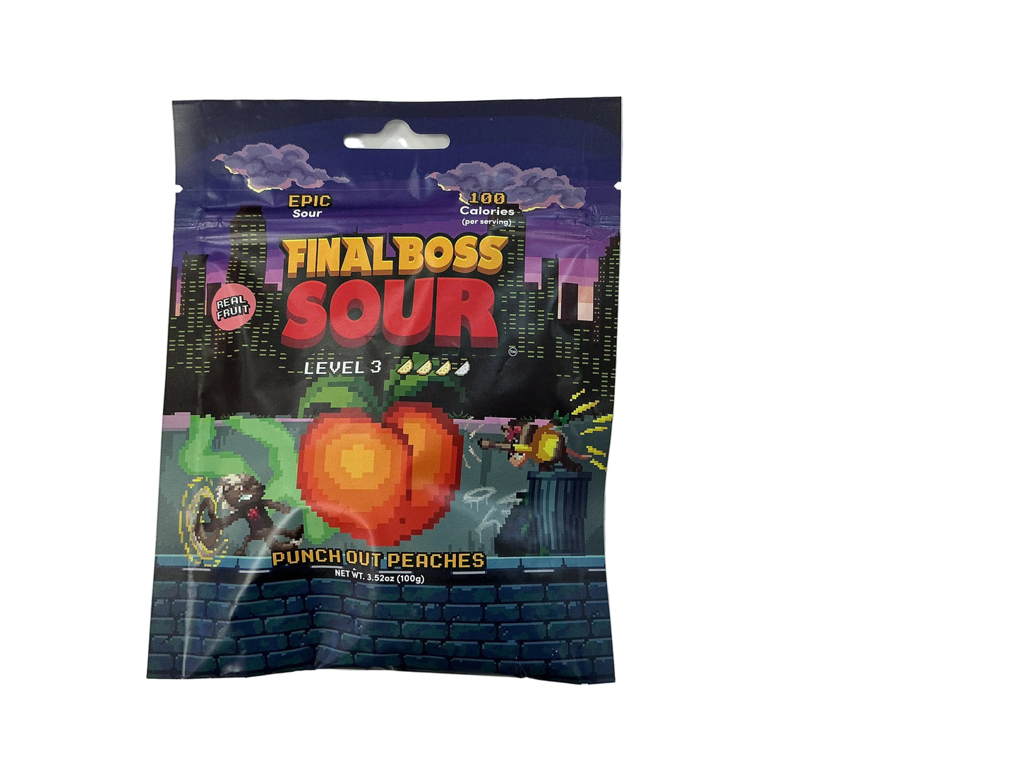 Final Boss Sour Punch Out Peaches level 3