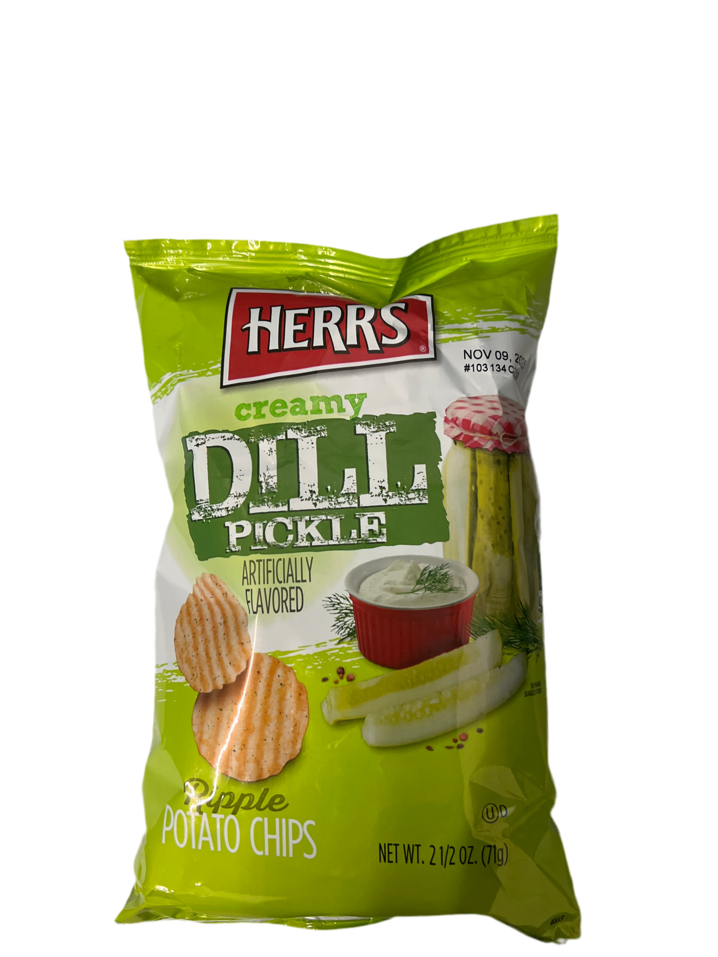 Herrs Creamy Dill Pickle Chips