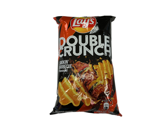 Lays Double Crunch Smokin Barbecue Flavor
