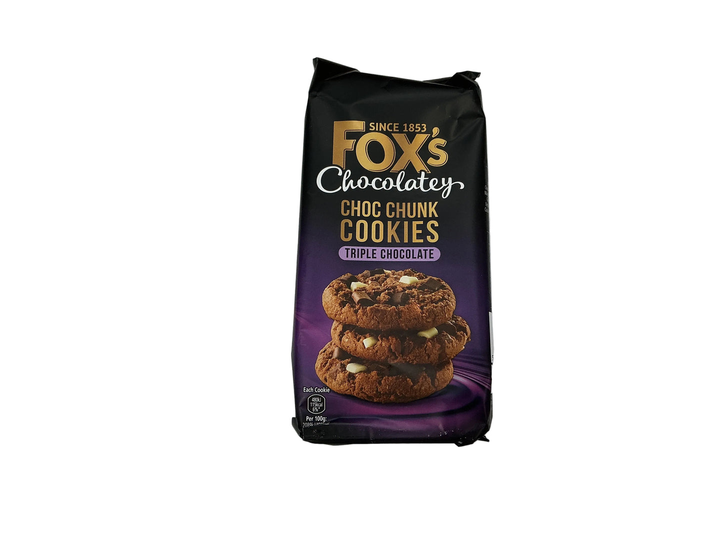 Fox’s Chocolatey Choc Chunk Triple Chocolate Cookies