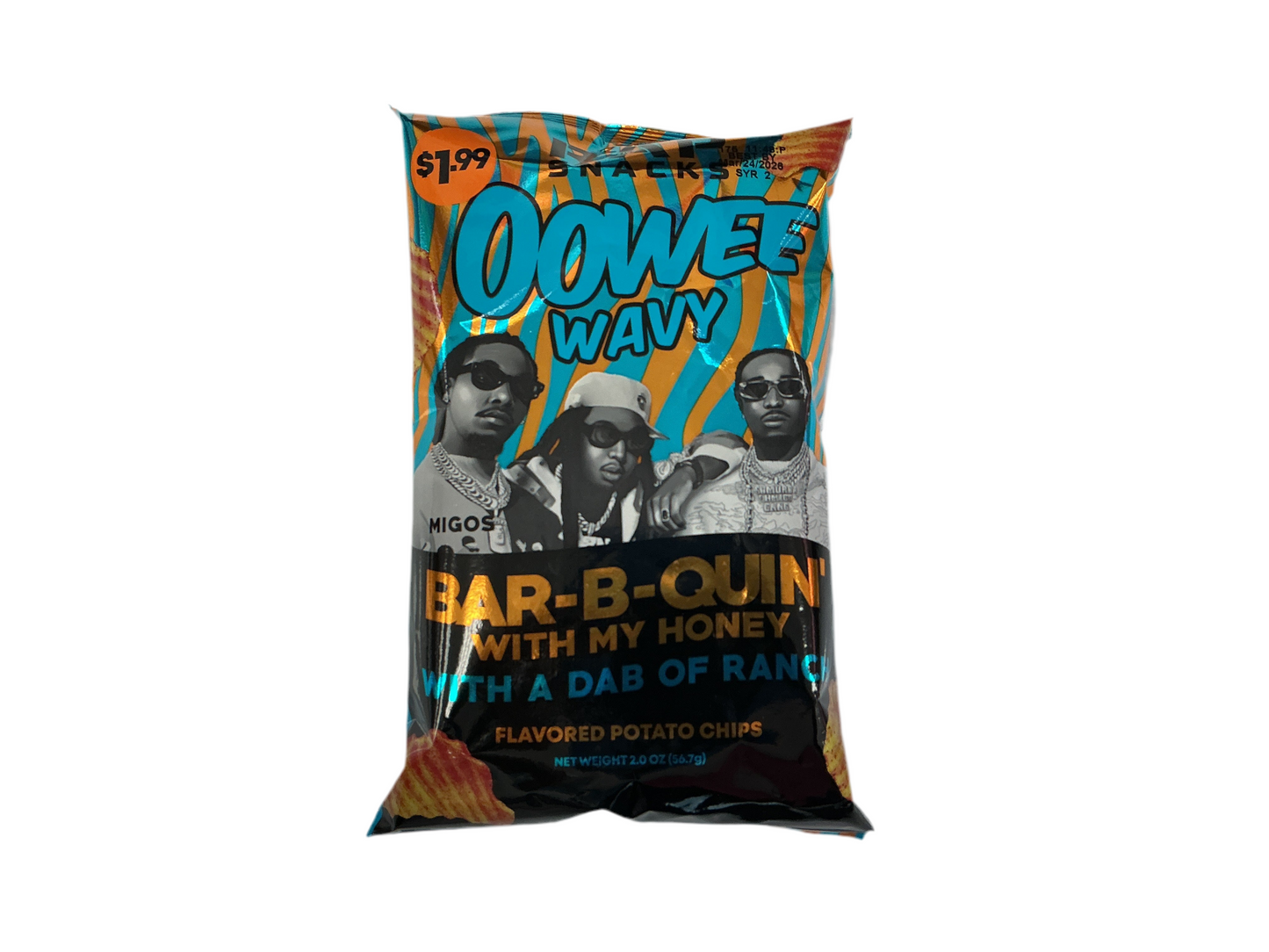 Rap Snacks Oowee Wavy Bar-B-Quin Honey Ranch