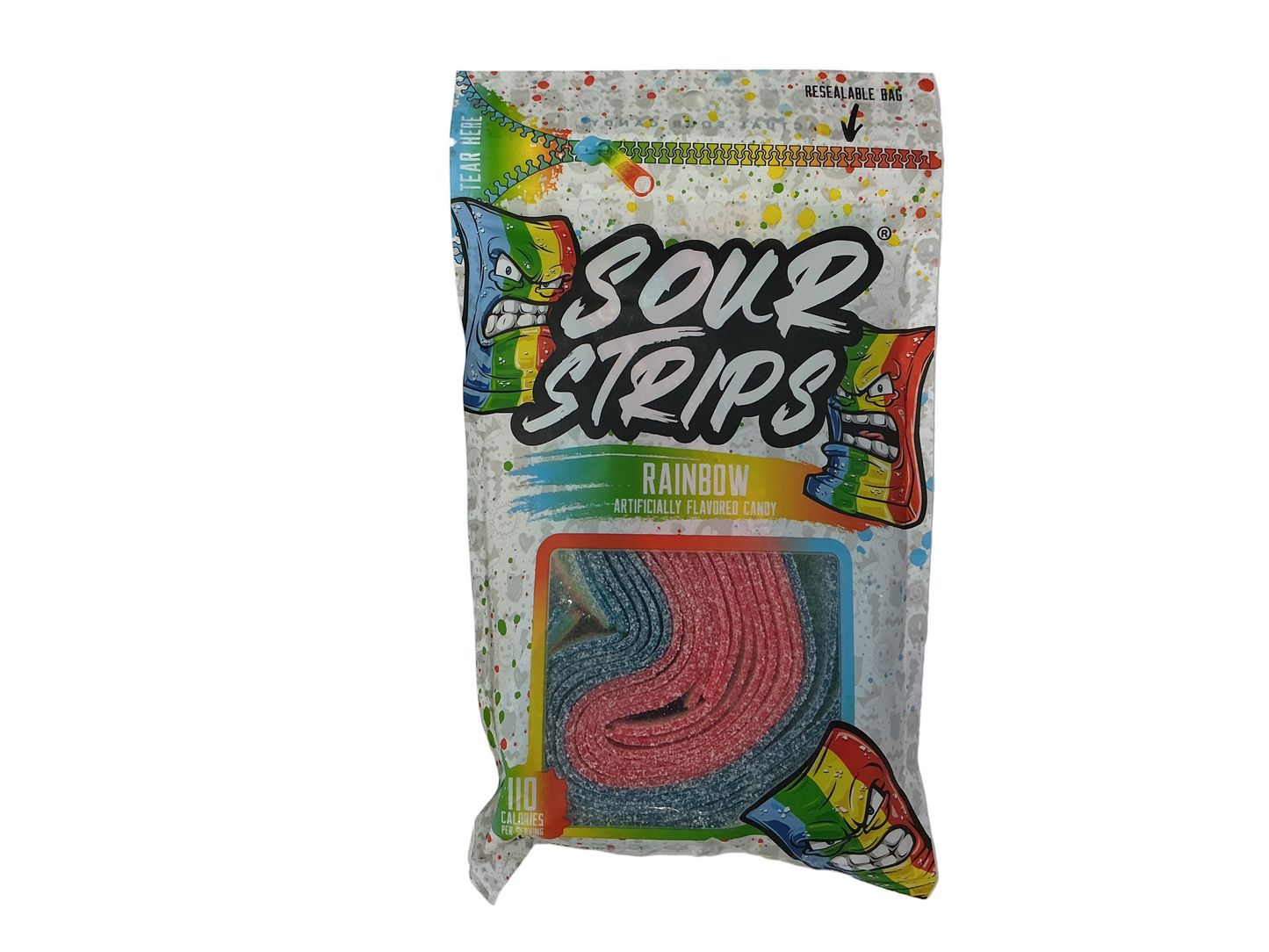 Sour strip Rainbow candy