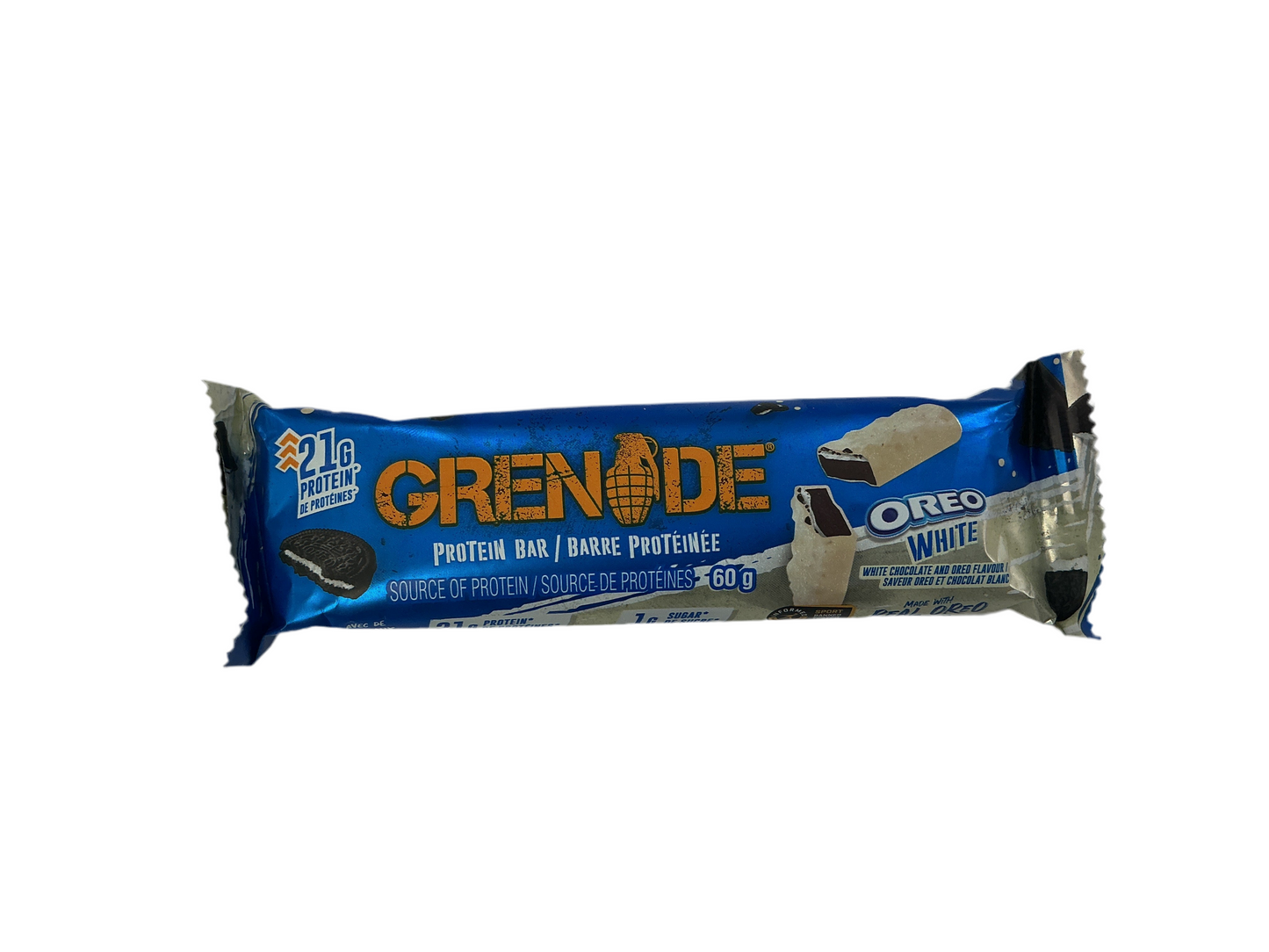 Grenade Oreo white protein bar