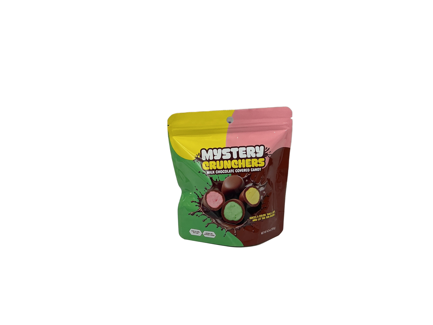 Mystery crunchers milk chocolate candy
