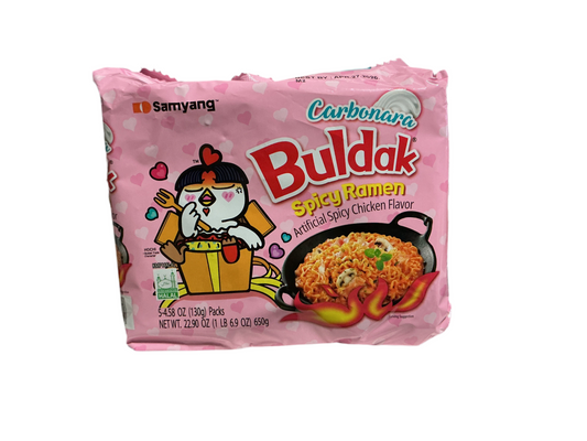 Buldak carbonara spicy ramen