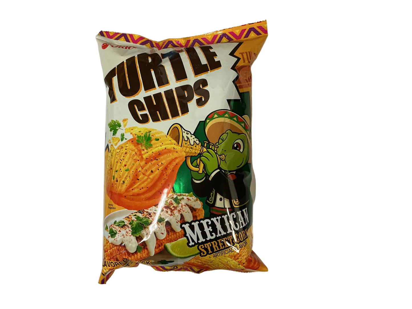 Turtle chips Mexican street corn