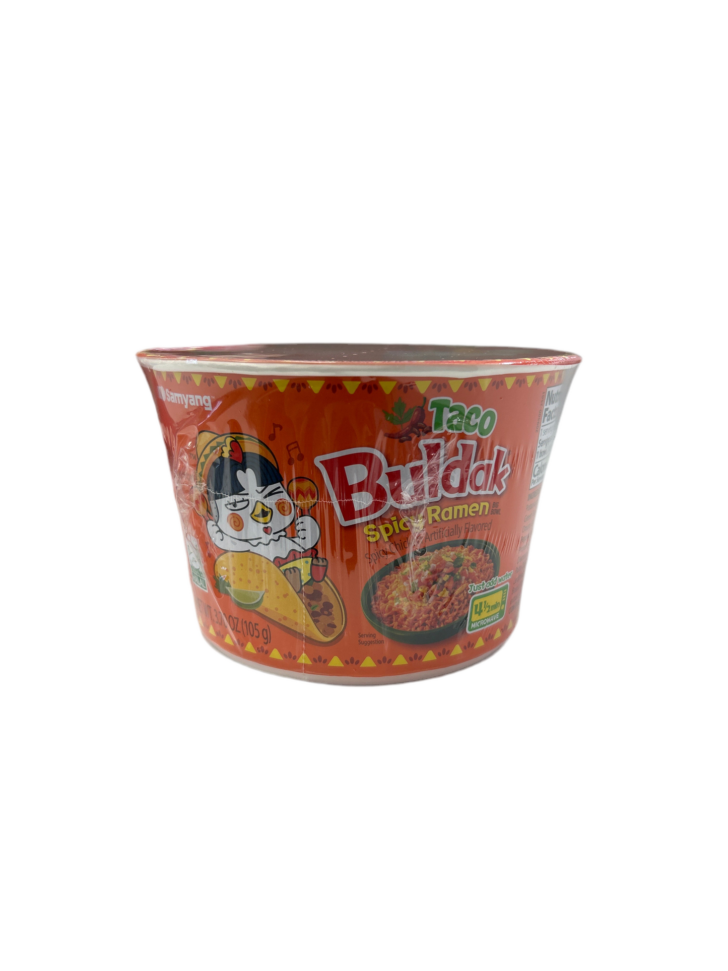 Buldak Spicy Ramen Taco Bowl