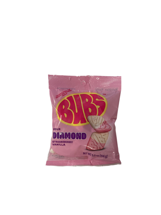 Bubs Sour Diamond Strawberry Vanilla