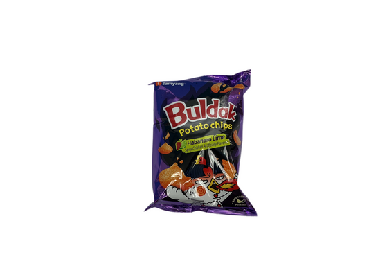 Buldak potato chips habanero lime