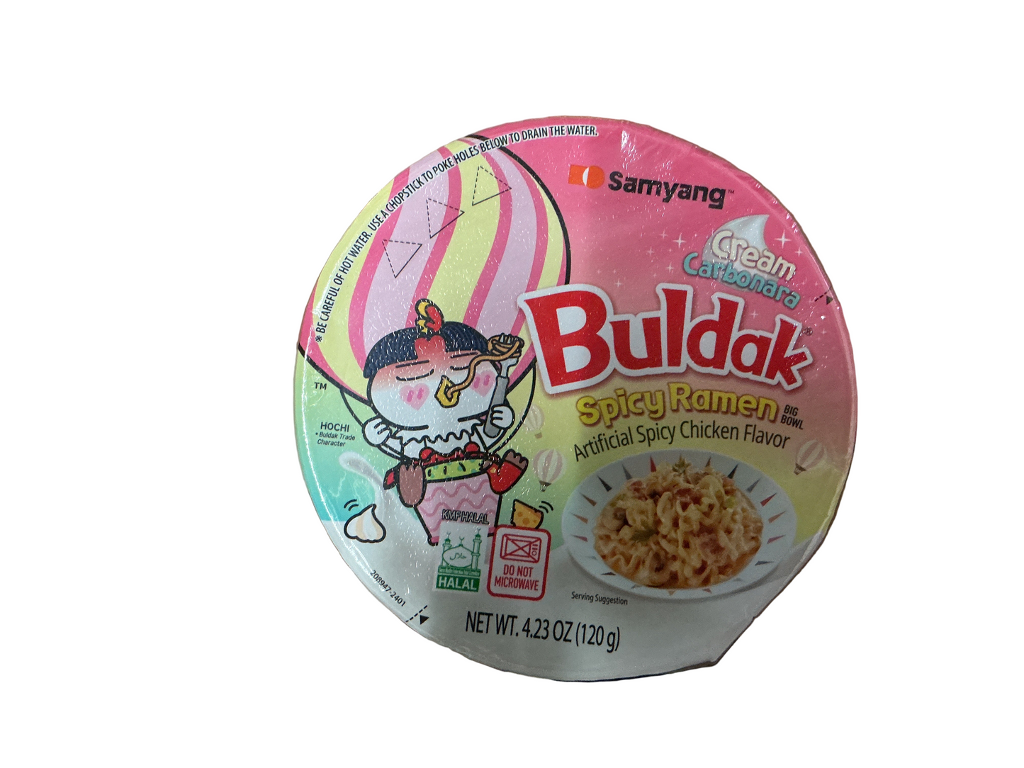 Buldak spicy chicken ramen cream carbonara