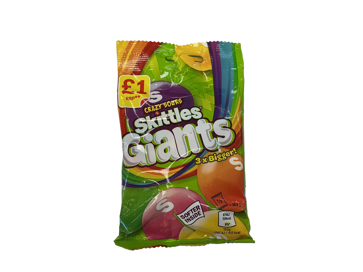 Skittles Giants Crazy Sours