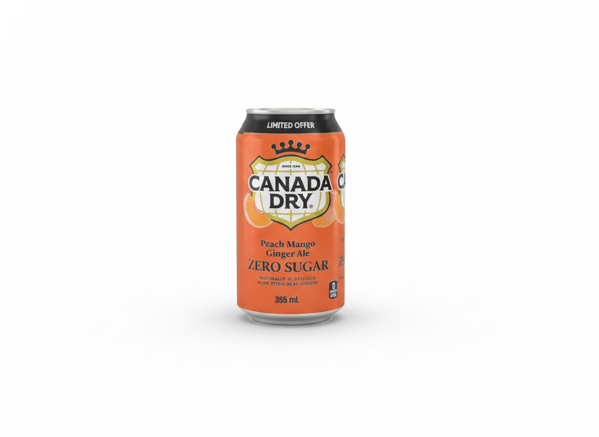 Canada Dry peach mango ginger ale zero sugar