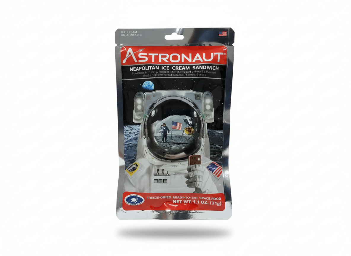 Astronaut Neapolitan Ice Cream Sandwich