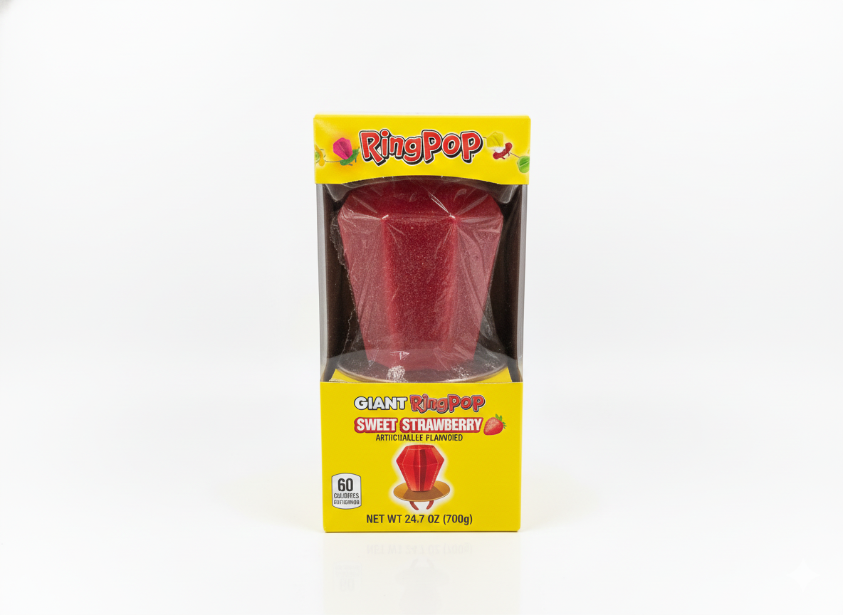 Giant Ring pop sweet strawberry