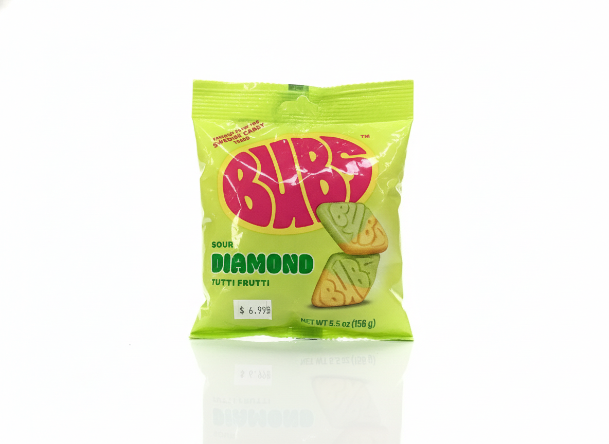 Bubs Sour Diamond Tutti Frutti