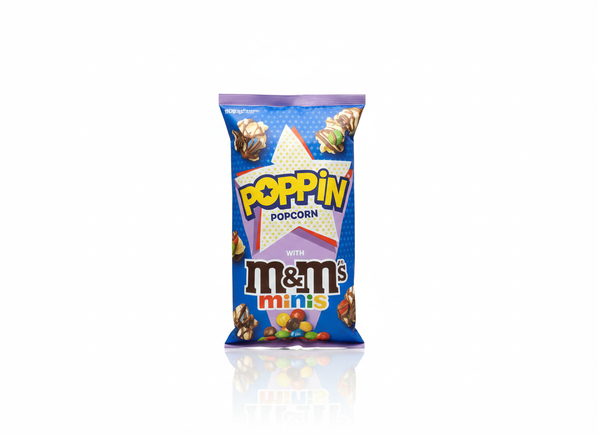 Poppin M&M mini popcorn