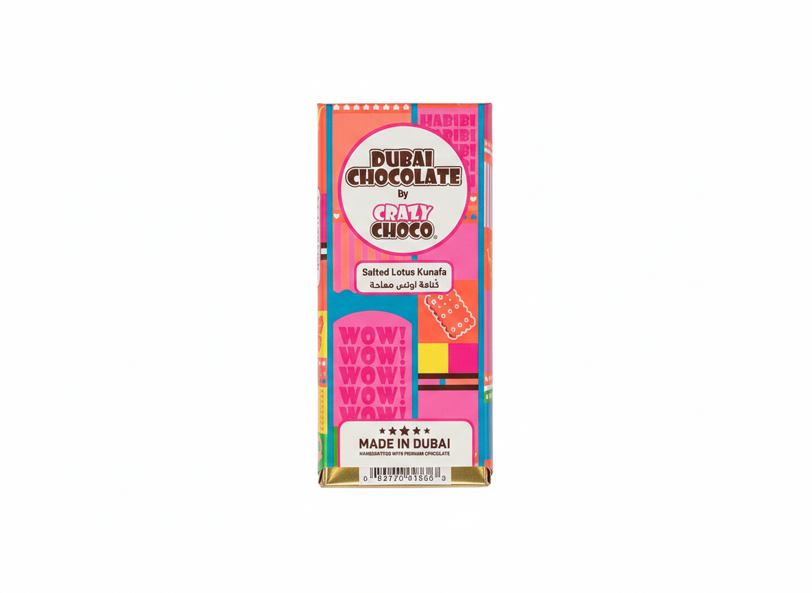 Dubai Chocolate by crazy choco Salted Lotus Kunafa