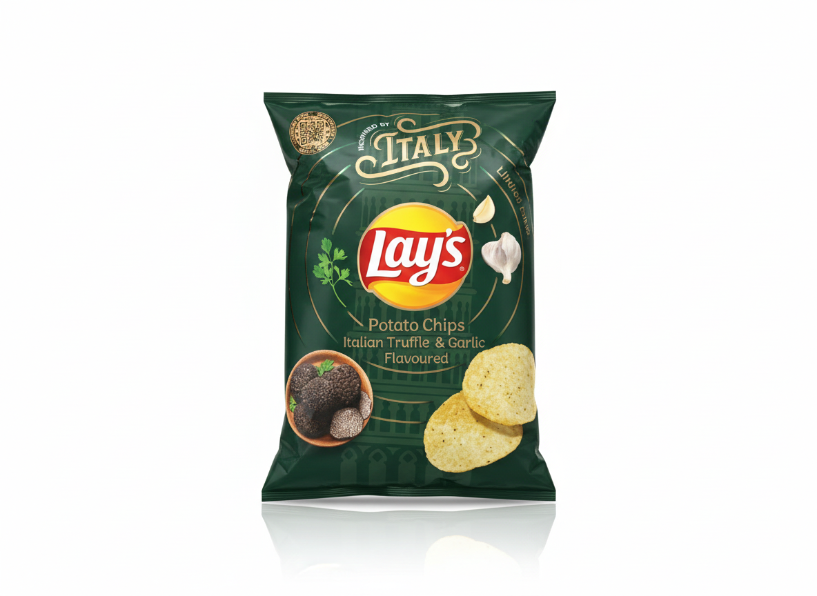 Lays Italian Truffle and Garlic Flavored