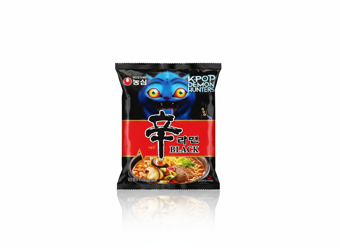 Shin Ramen Black K-pop Demon hunters edition