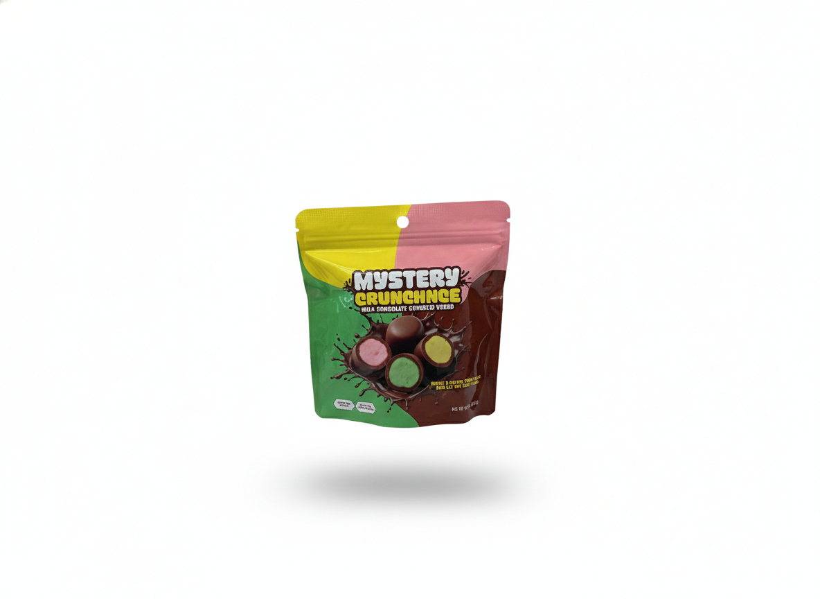 Mystery crunchers milk chocolate candy