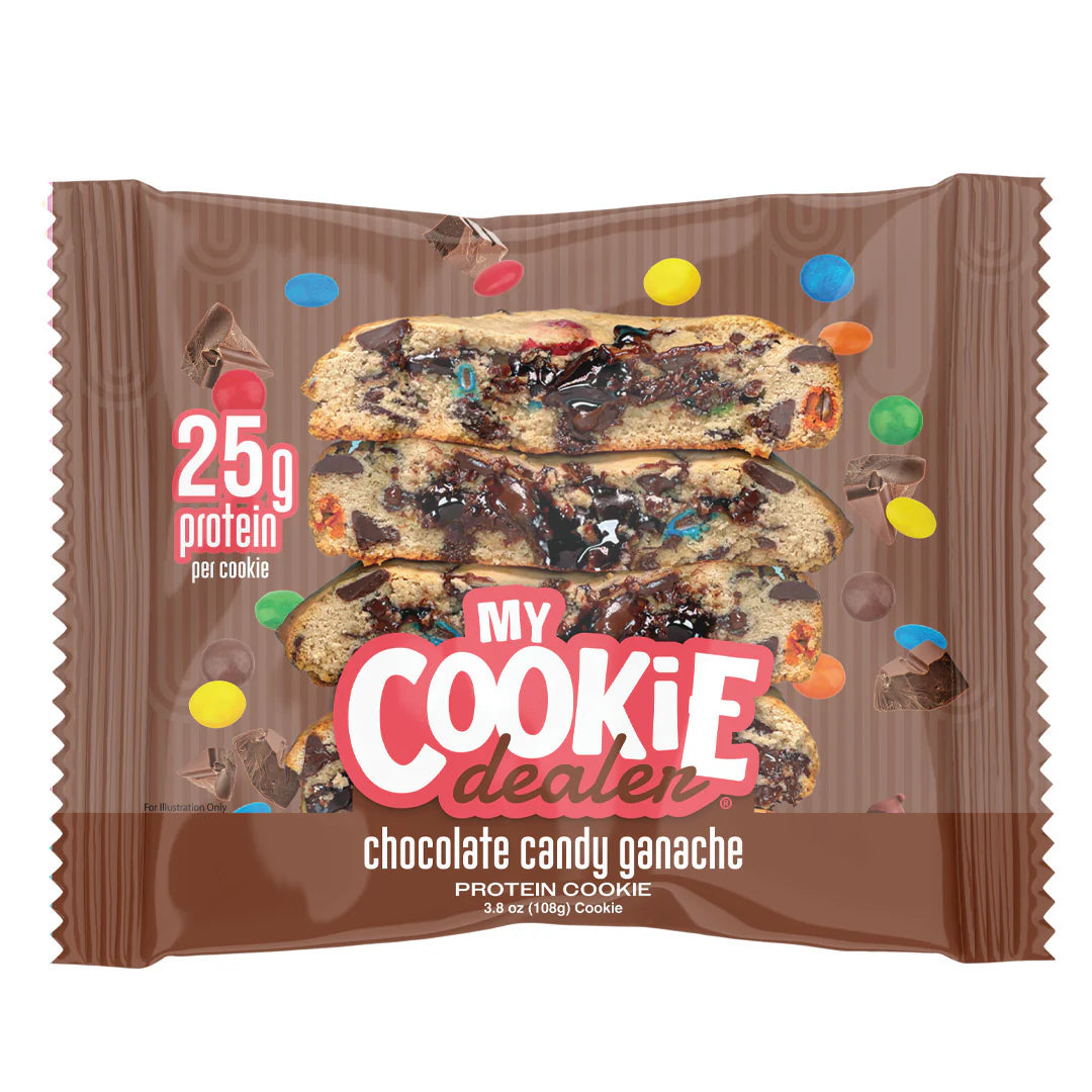 My cookie dealer chocolate candy ganache protein cookie