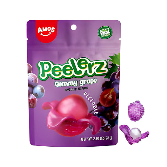 Amos Peelerz Gummy Grape Mini - processed