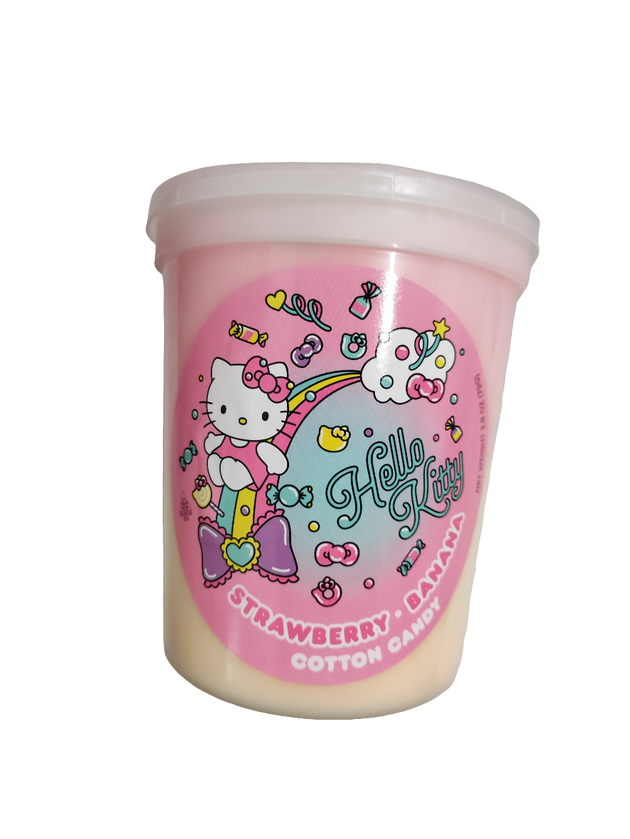 Hello Kitty Strawberry Banana Cotton Candy