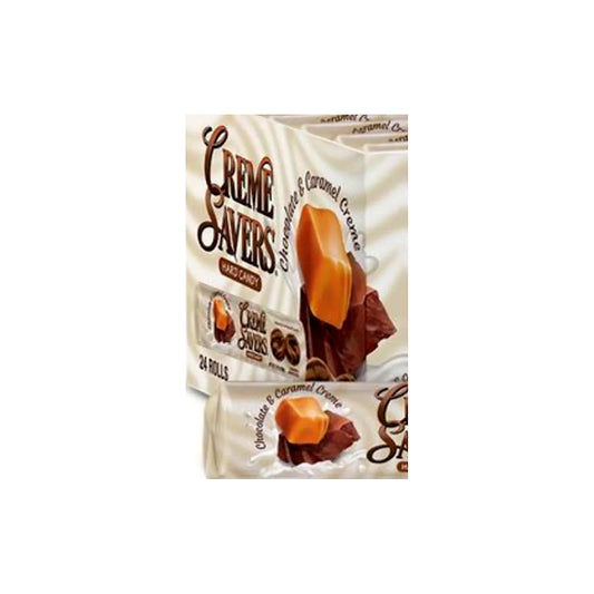 Creme savers chocolate and caramel roll - processed