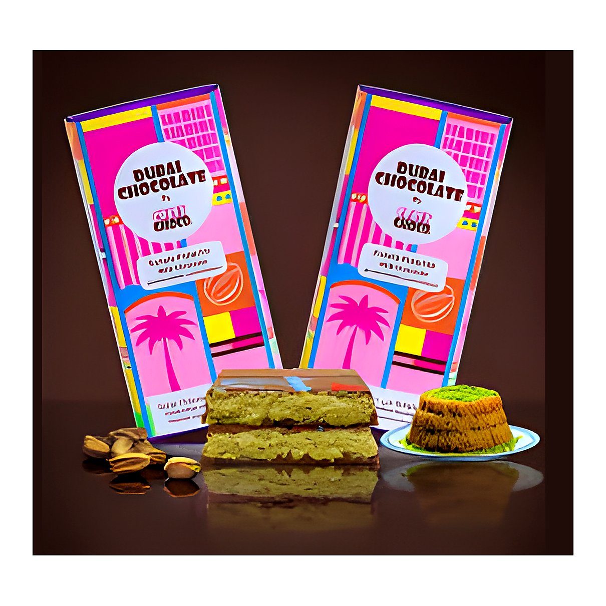 Dubai Chocolate by crazy choco strawberry cotton candy - processed