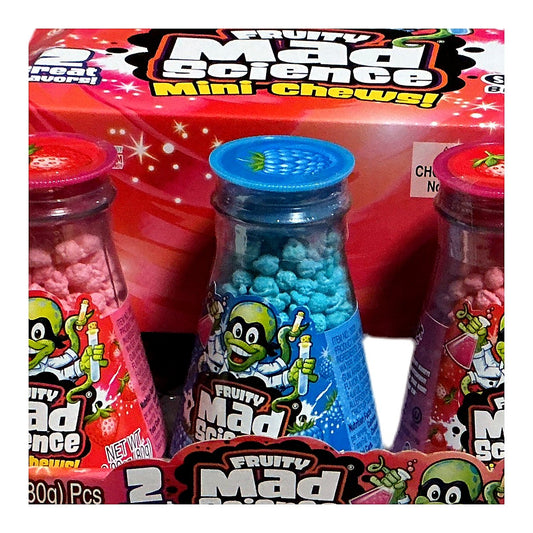 Fruity mad science mini chews - processed