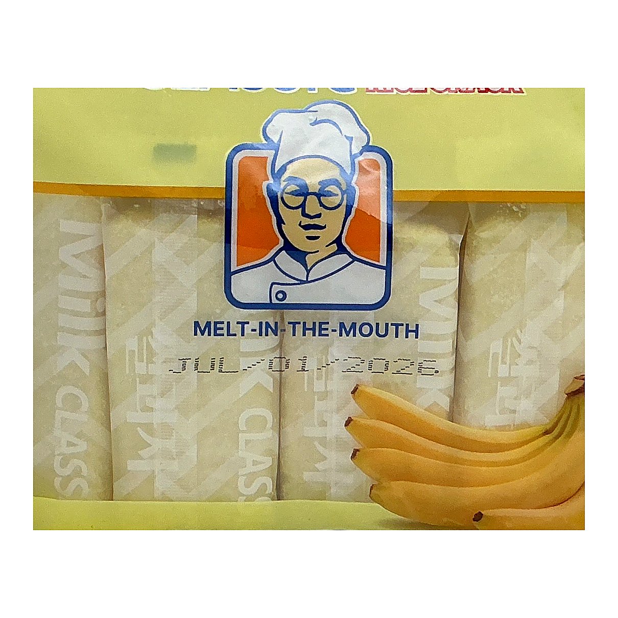 Milk Classic Banana Flavor Rice Snack - processed