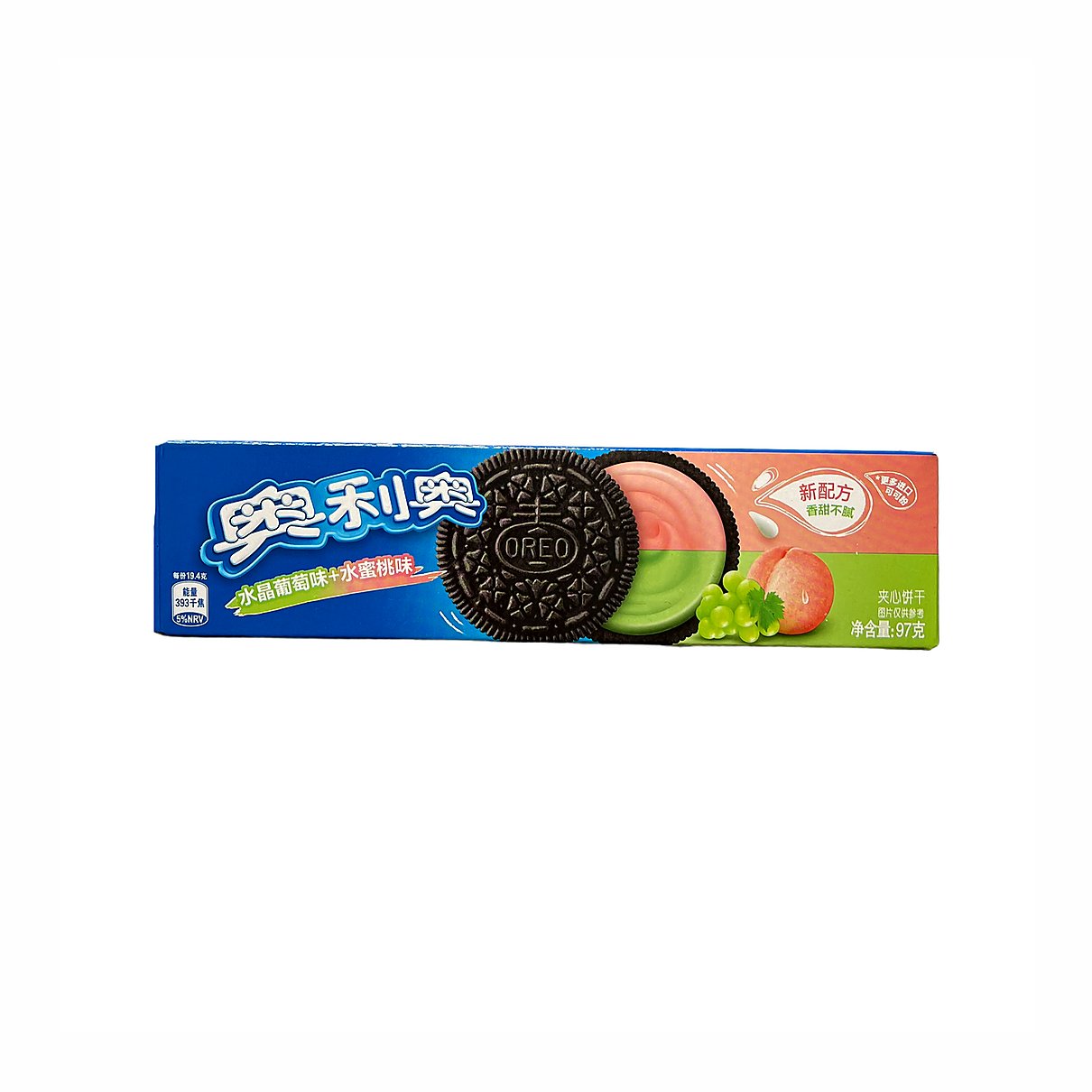 Oreo Crystal Grape & Peach Flavor (China) - processed