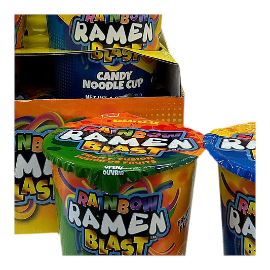 Rainbow Ramen Blast Candy Noodle Cup - processed