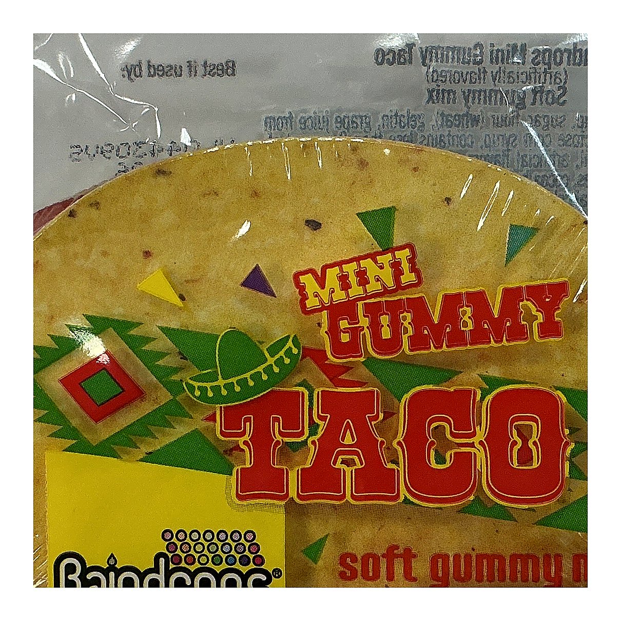 Raindrops Mini Gummy Taco - processed