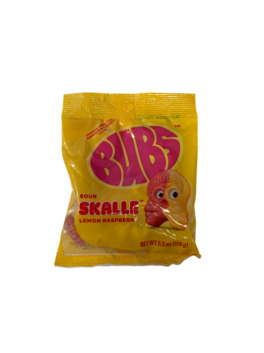 Bubs Sour Skalle Lemon Raspberry