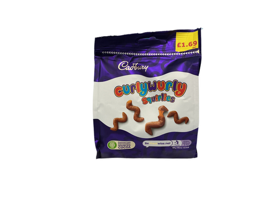 Cadbury curlywurly squirlies