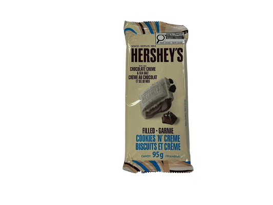 Hershey’s Cookies N Creme with chocolate creme and sea salt