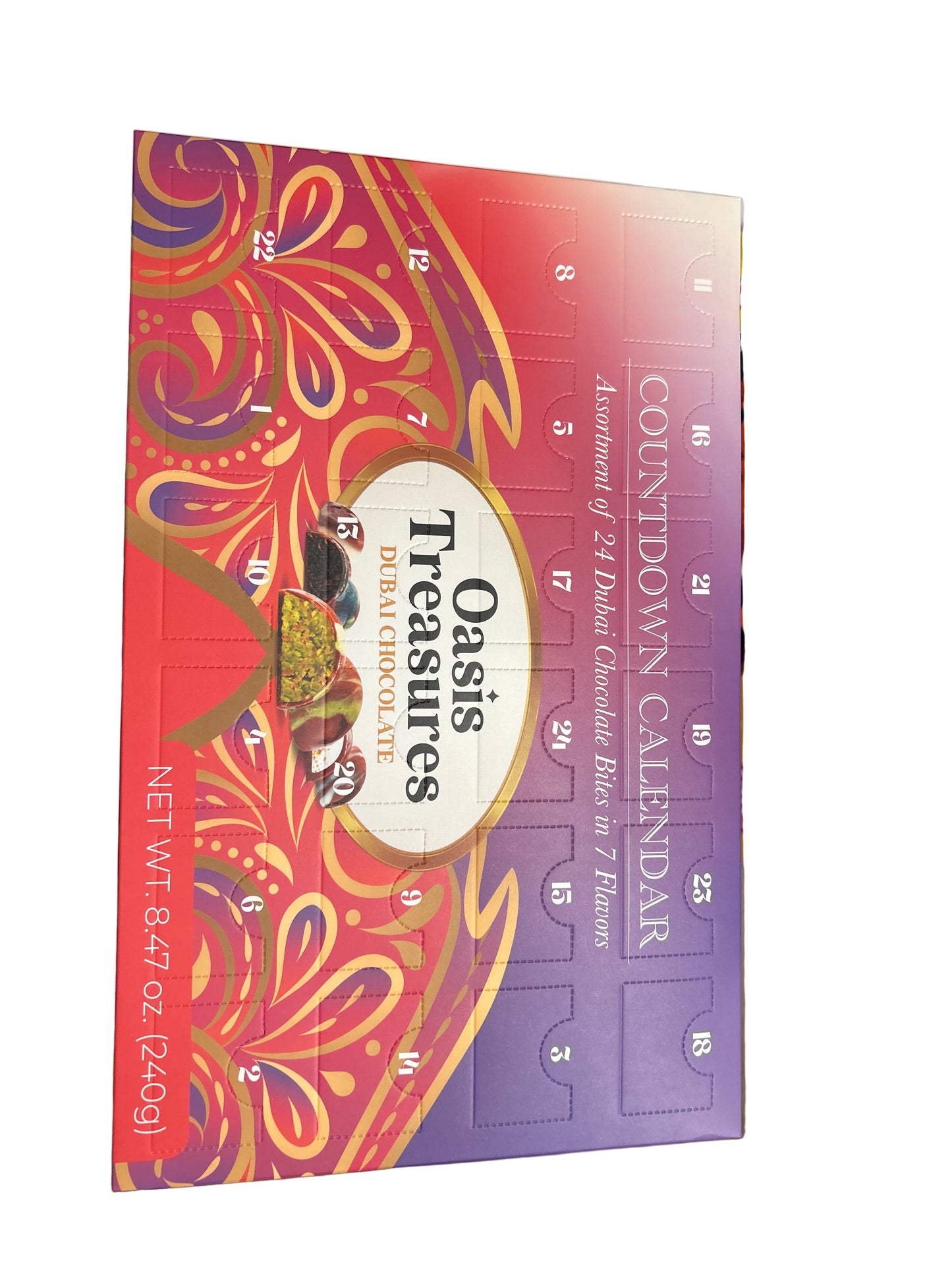 Oasis Treasures Dubai Chocolate Countdown Calendar