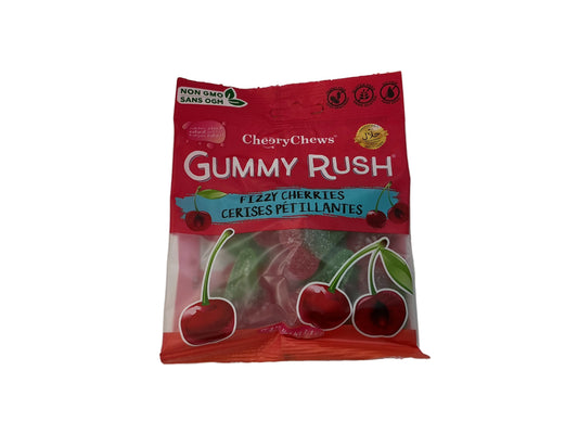 Gummy rush fizzy cherries