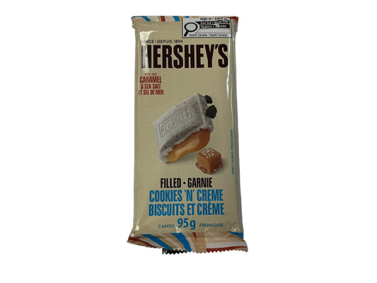 Hershey’s Cookies N Creme with caramel & sea salt