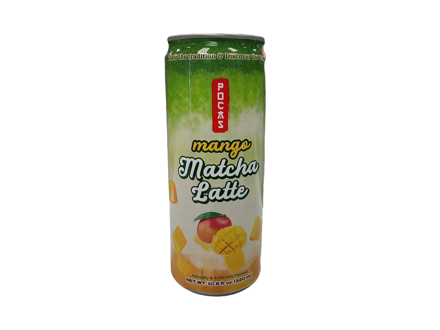 Mango matcha latte